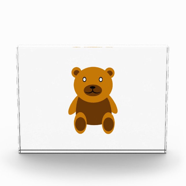 Bloque Para Fotos Clásico de teddybear marrón (Anverso)