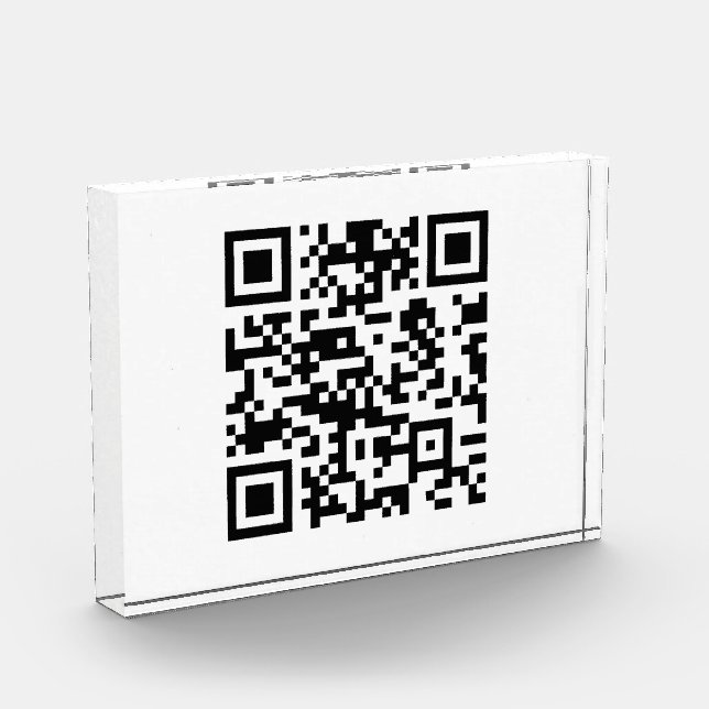 Bloque Para Fotos Código QR creado al instante (introduciendo su URL (Izquierda)