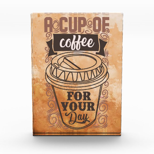 Bloque Para Fotos Coffee Lover A Cup Of Coffee (Anverso)
