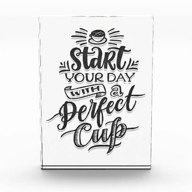 Bloque Para Fotos Coffee Lover Comience El Día Con Un Café Perfecto (Anverso)