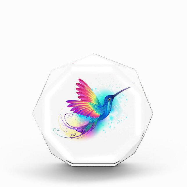 Bloque Para Fotos Colibrí arcoiris exótica (Anverso)