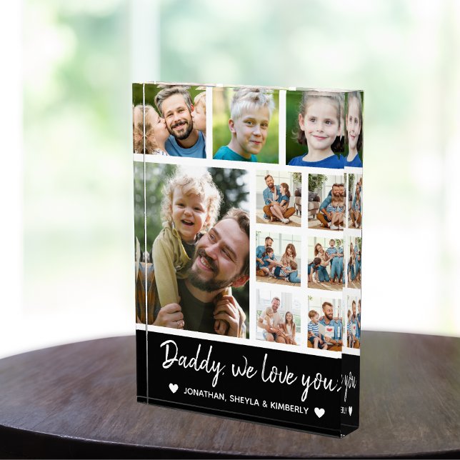 Bloque Para Fotos Collage 10 Photos gift for Dad (Subido por el creador)