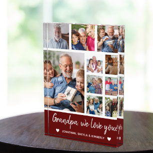 Bloque Para Fotos Collage 10 Photos Grandpa We Love you
