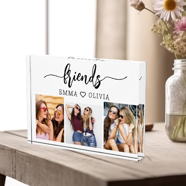 Bloque Para Fotos Collage de amistad fotográfica Amigos 3 Keepsake (Subido por el creador)