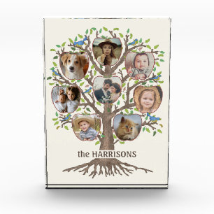 Bloque Para Fotos Collage De Árbol Familiar 8 Imágenes Nombre Lt B