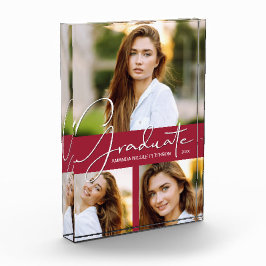 Bloque Para Fotos Collage de graduación de Crimson