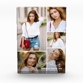 Bloque Para Fotos Collage de Graduación de Rejilla de Fotografía