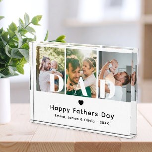 Bloque Para Fotos Collage de imágenes del Día de los padres felices 