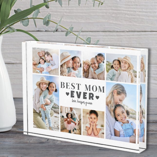 Bloque Para Fotos Collage de la Mejor Mamá (Best Mom Collage Photo Block)