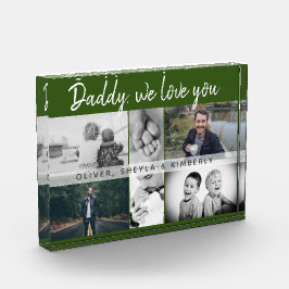 Bloque Para Fotos Collage de padre con hijos y familia