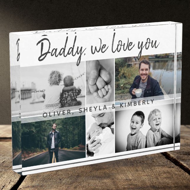 Bloque Para Fotos Collage de padre con hijos y familia (Subido por el creador)