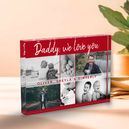 Bloque Para Fotos Collage de padre con hijos y familia