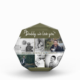 Bloque Para Fotos Collage de padre con hijos y familia