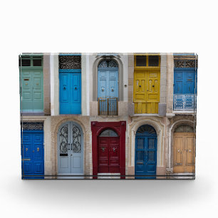 Bloque Para Fotos Collage de puertas delanteras de colores