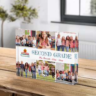 Bloque Para Fotos Collage Keepsake de Año Escolar de Niños