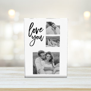 Bloque Para Fotos Collage moderno Couple Photo & Love You Beauty Gif