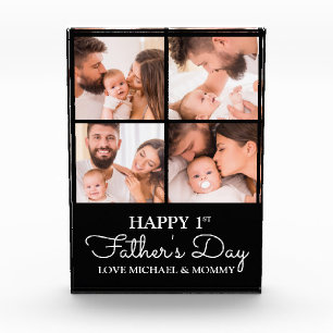Bloque Para Fotos Collage moderno feliz Día de los Primeros Padres