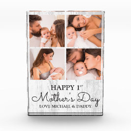 Bloque Para Fotos Collage moderno lindo primer Día de la Madre feliz