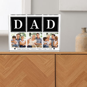 Bloque Para Fotos Collage of 3 photos for dad, Father's Day gift