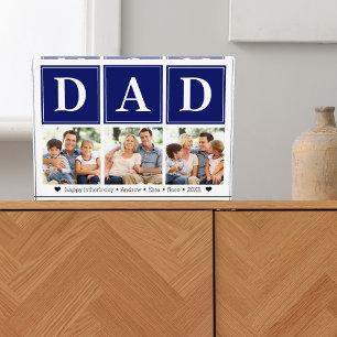 Bloque Para Fotos Collage of 3 photos for dad, Father's Day gift
