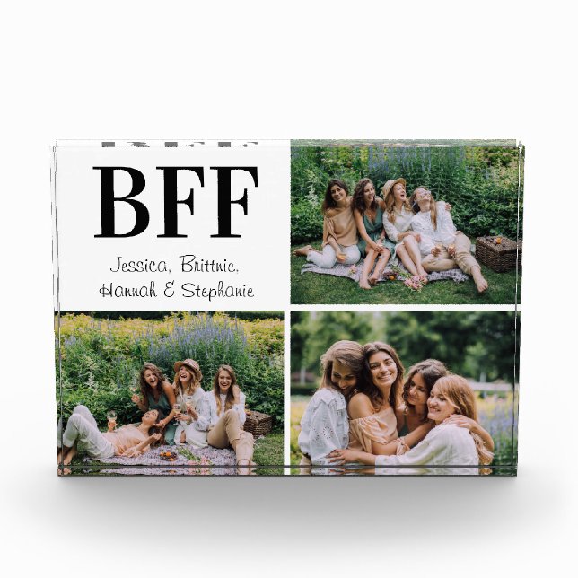 Bloque Para Fotos Collage Personalizado de BFF (Anverso)