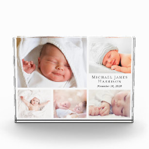 Bloque Para Fotos Collage personalizado del bebé