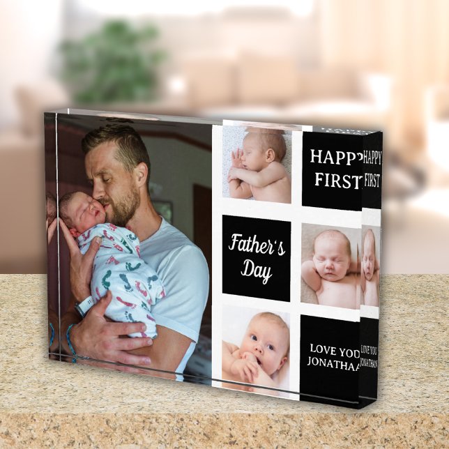 Bloque Para Fotos Collage Photos First Father's Day (Subido por el creador)