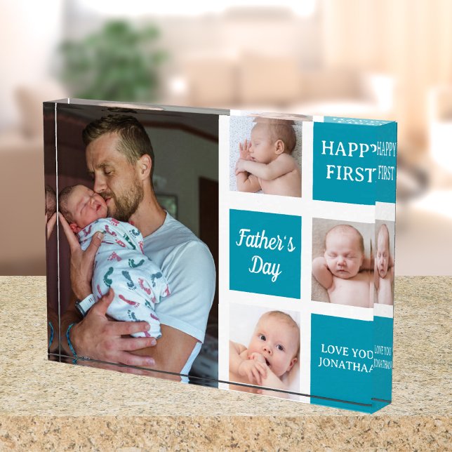 Bloque Para Fotos Collage Photos First Father's Day  (Subido por el creador)