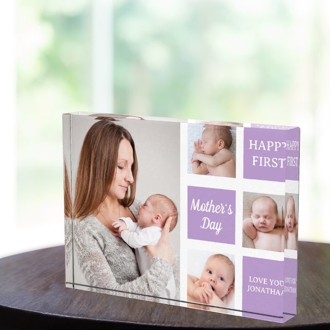 Bloque Para Fotos Collage Photos First Mother's Day (Subido por el creador)