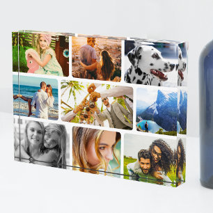 Bloque Para Fotos Collage redondeado de plantilla de fotografía de b