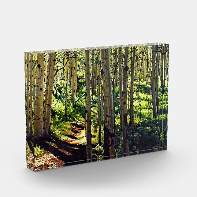 Bloque Para Fotos Colorado Rocky Mountain Aspen Treys (Izquierda)