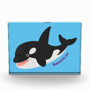 Bloque Para Fotos Cómico asesino ballena orca personalizado lindo il