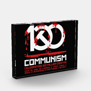 Bloque Para Fotos Comunismo, celebrando 100 millones de muertes