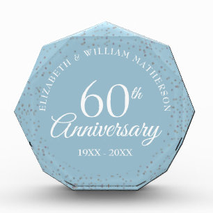 Bloque Para Fotos Confeti para Bodas de Diamante de 60 años