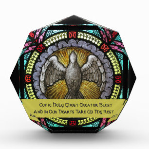 Bloque Para Fotos Confirmación de Vidrio Manchado por Espíritu Santo