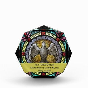 Bloque Para Fotos Confirmación RCIA del vitral del Espíritu Santo