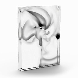 Bloque Para Fotos Congelado: Gris abstracto, blanco y negro