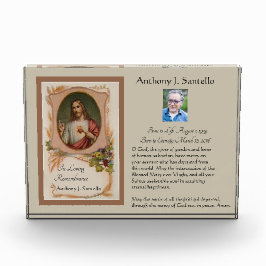 Bloque Para Fotos Conmemoración conmemorativa fúnebre de Jesús -