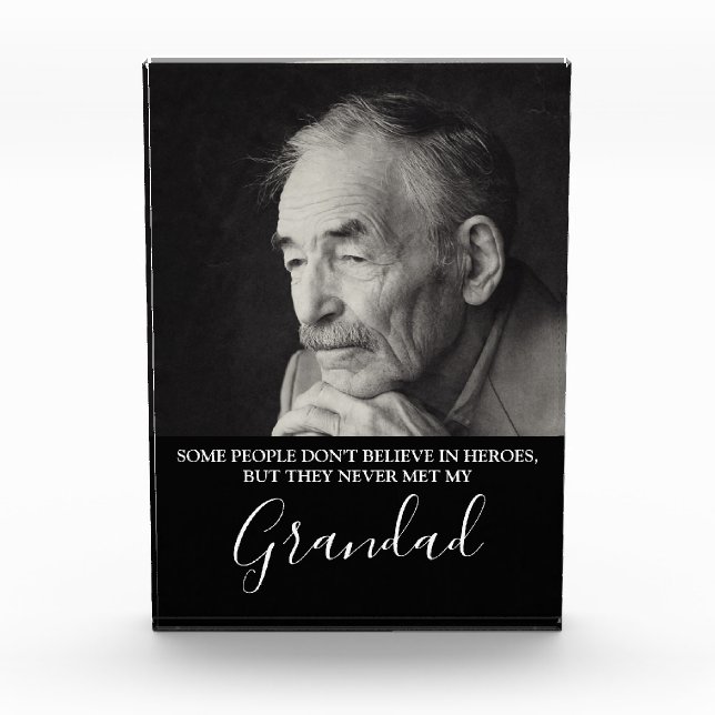 Bloque Para Fotos Conmemoración de héroe elegante (Anverso)