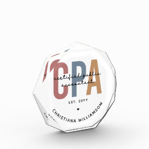 Bloque Para Fotos Contador público certificado por CPA Retro Persona
