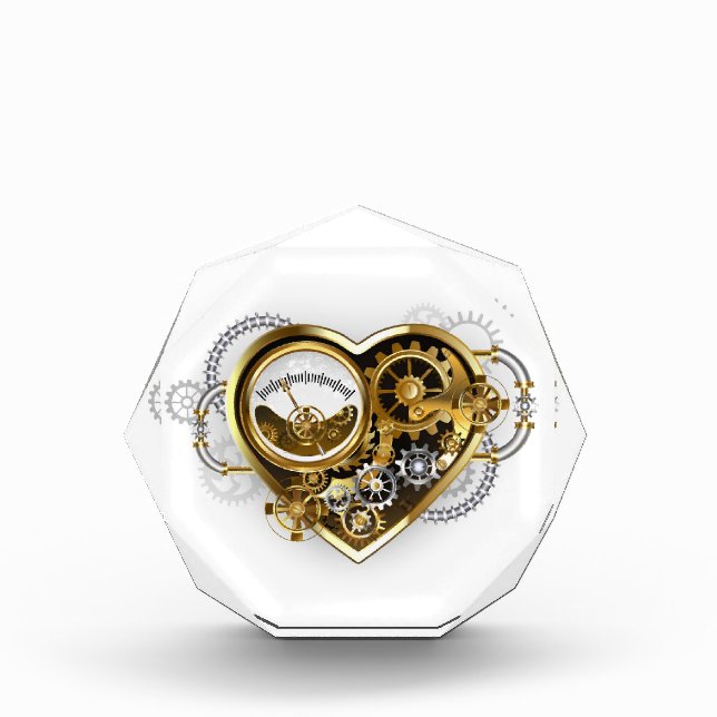 Bloque Para Fotos Corazón de vapor con un manómetro (Anverso)