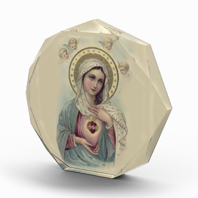 Bloque Para Fotos Corazón inmaculado y triste del Virgen María (Derecha)