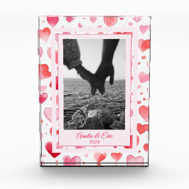 Bloque Para Fotos Corazones vibrantes | Nombres personalizados | EL 