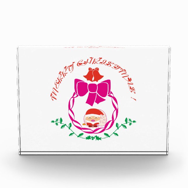 Bloque Para Fotos corona de Navidad (Anverso)