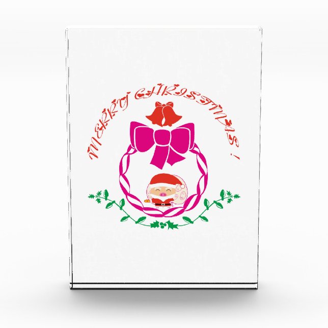 Bloque Para Fotos corona de navidades (Anverso)