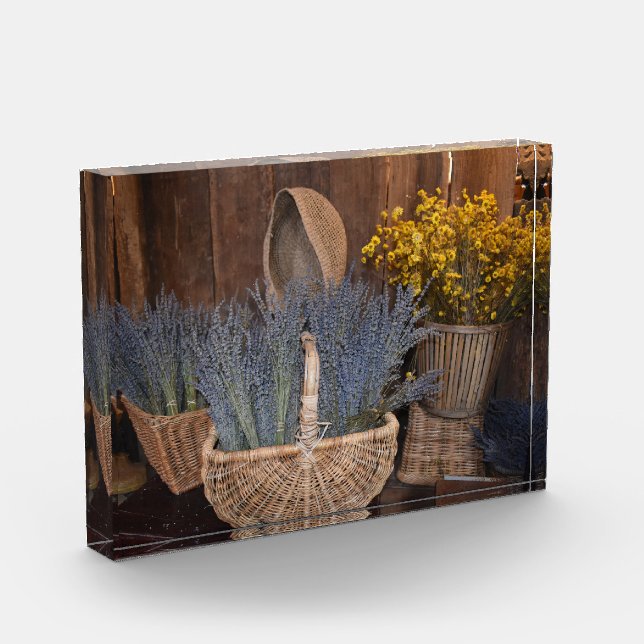 Bloque Para Fotos Cosecha Rústica de Lavanda (Izquierda)