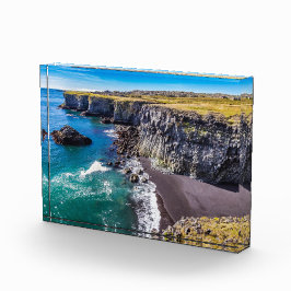 Bloque Para Fotos Costa Hellnahraun, Islandia