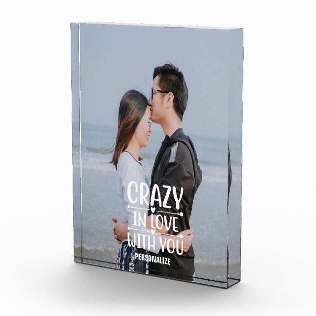 Bloque Para Fotos Crazy Enamorado De Tu Bloqueo De Fotografía (Derecha)