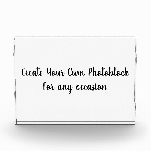 Bloque Para Fotos Create Your Own Customized/Personalize Photo Block (Anverso)