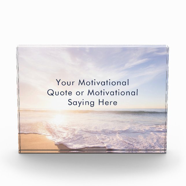 Bloque Para Fotos Create Your Own Inspirational Photo Quote Beach (Anverso)